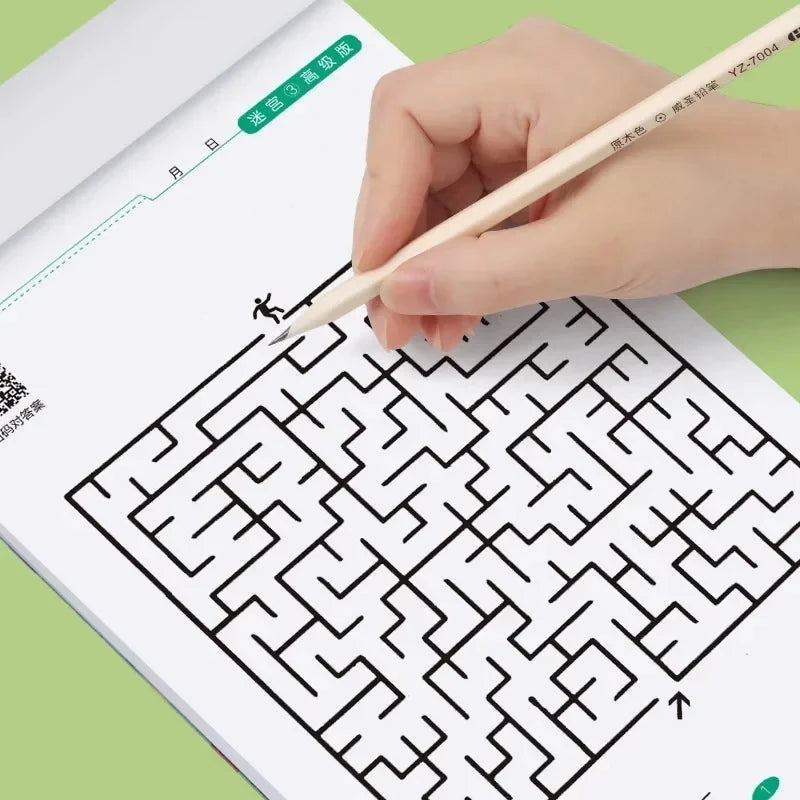 Kids Maze Game Book for Concentration and Intellectual Development Educational Toy Gift