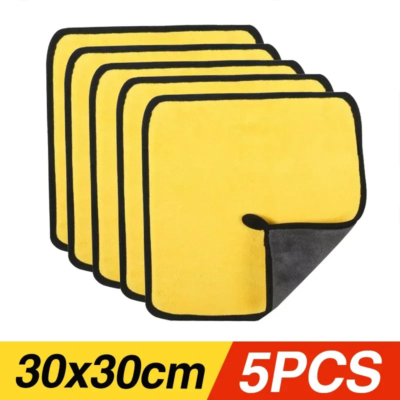 1/3/5/10PCS Car Wash Towels Cleaning Cloth Absorbent