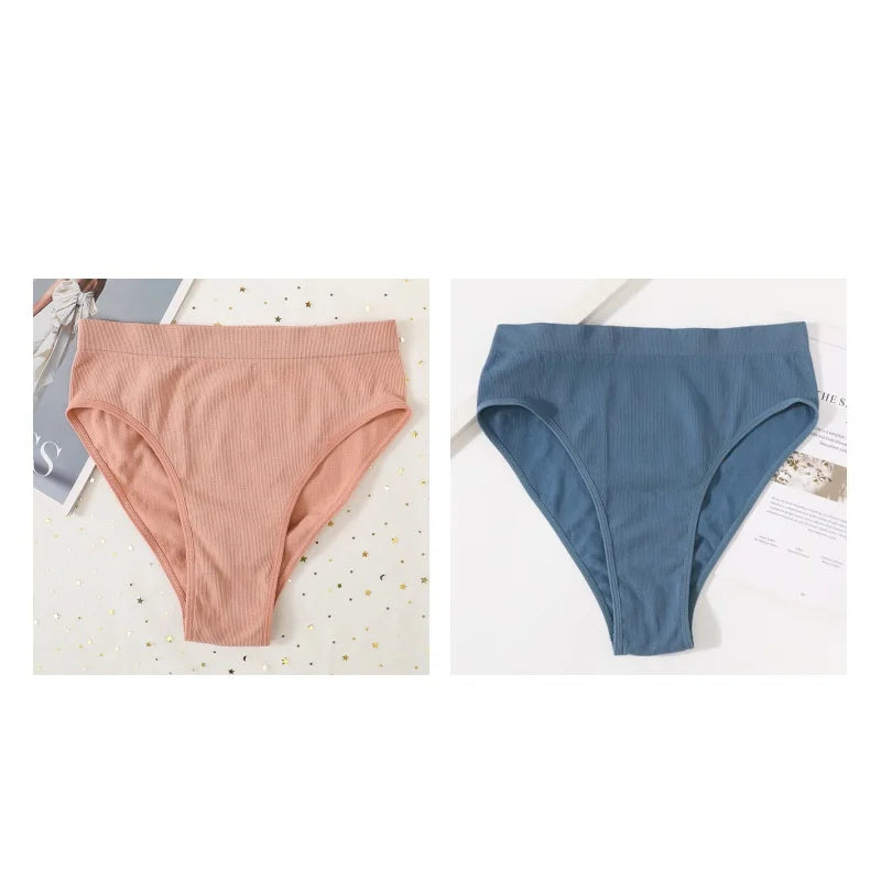 CowLost | product_id-2-pack-seamless-high-waist-womens-briefs-high-leg-solid-panties-s-l |34