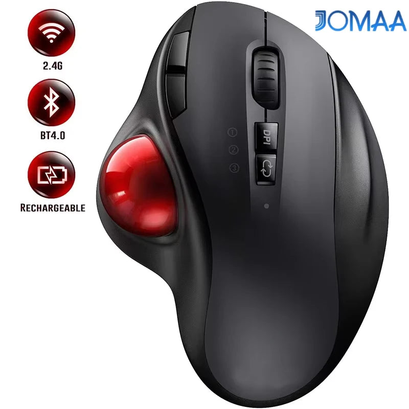 CowLost | wireless-trackball-mouse-2-4g-dual-bluetooth-4-0-ergonomic-mouse-rechargeable-mouse-for-mac-windows-computer-laptop-pc |1