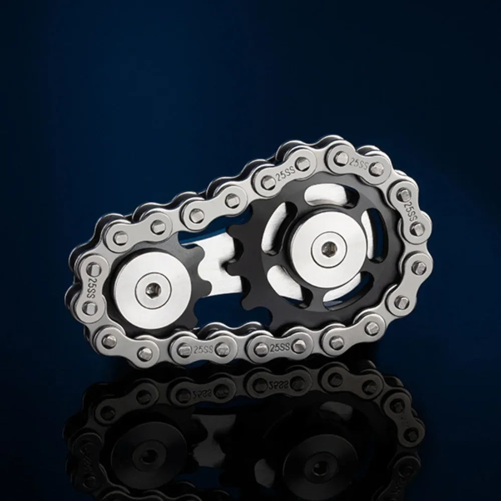 CowLost | sprockets-flywheel-fingertip-gyro-fidget-spinner-antistress-anxiety-metal-bike-chains-edc-spinner-fidget-toys-for-adult-kids-1 |1