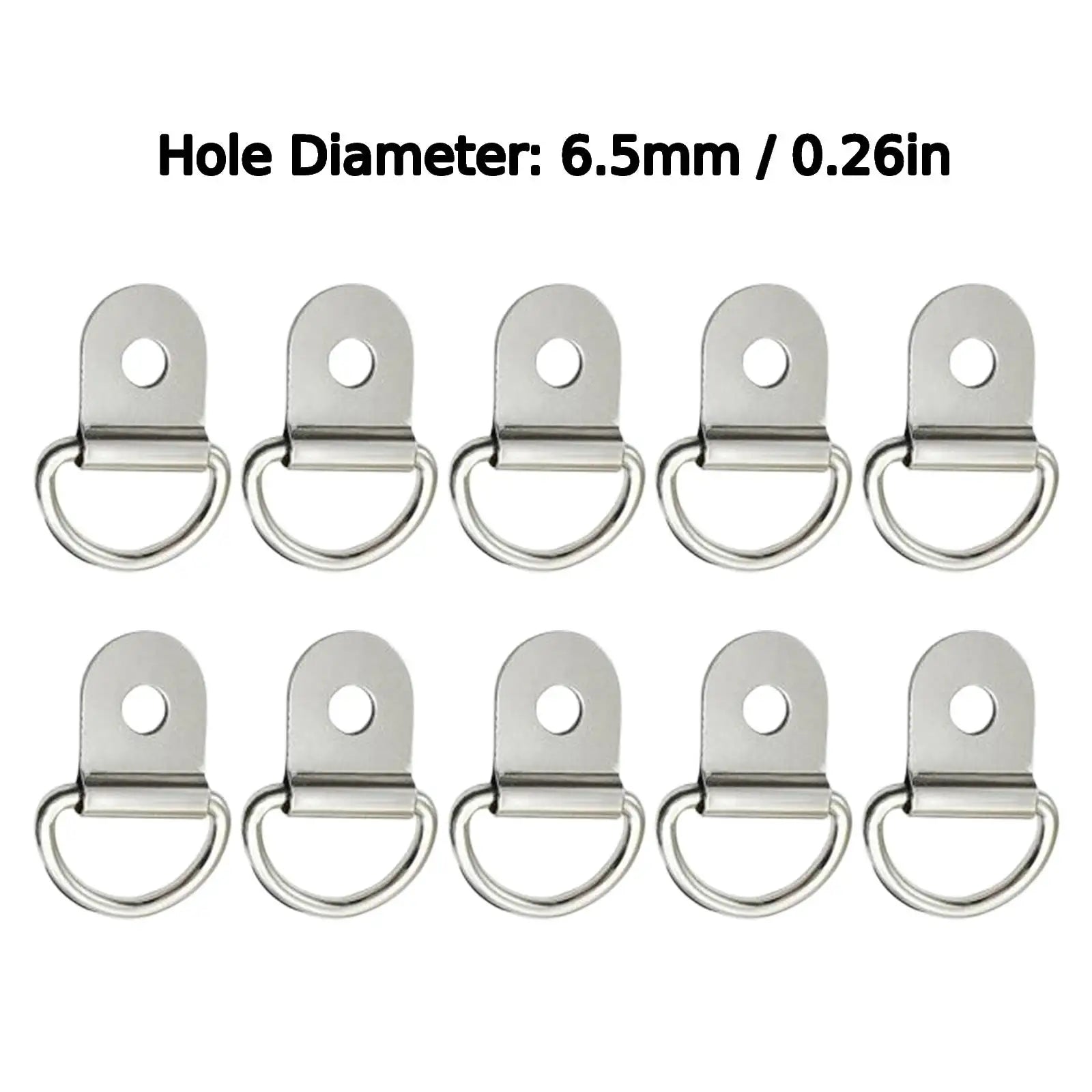 CowLost | product_id-10pcs-stainless-steel-d-ring-tie-down-anchors-for-car-truck-rv-trailers |12