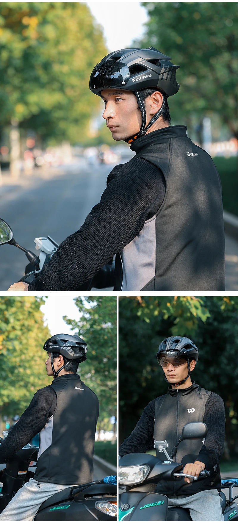 CowLost | west-biking-integrated-ultralight-bike-helmet-with-taillight-goggle-men-women-cycling-safety-hat-mtb-road-bike-motorcycle-helmet |20