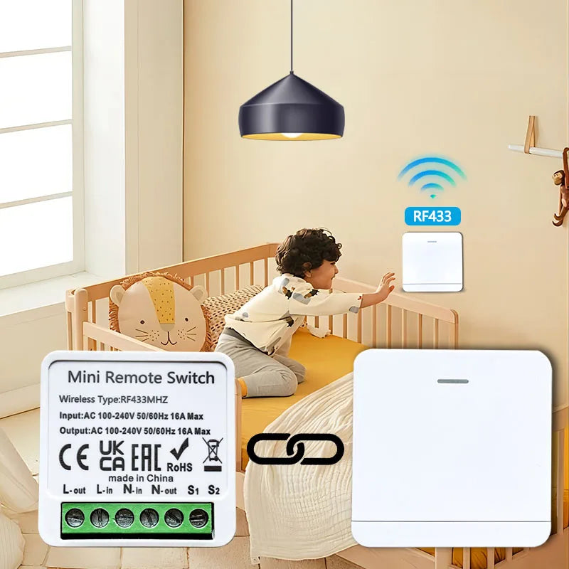 CowLost | wireless-transmitters-product_id-rf-433-mhz-mini-wireless-smart-switch-1-2-3-gang-wall-remote-control-relay-receiver |12