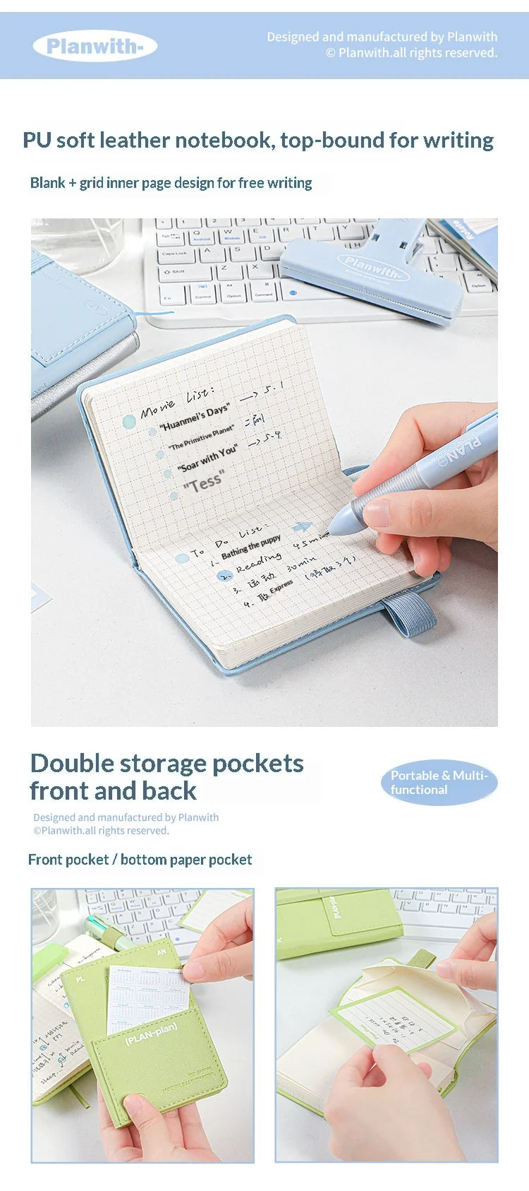 CowLost | product_id-planwith-mini-a7-pocket-notebook-soft-pu-cover-grid-or-blank-pages-for-habit-tracking-and-diary |9