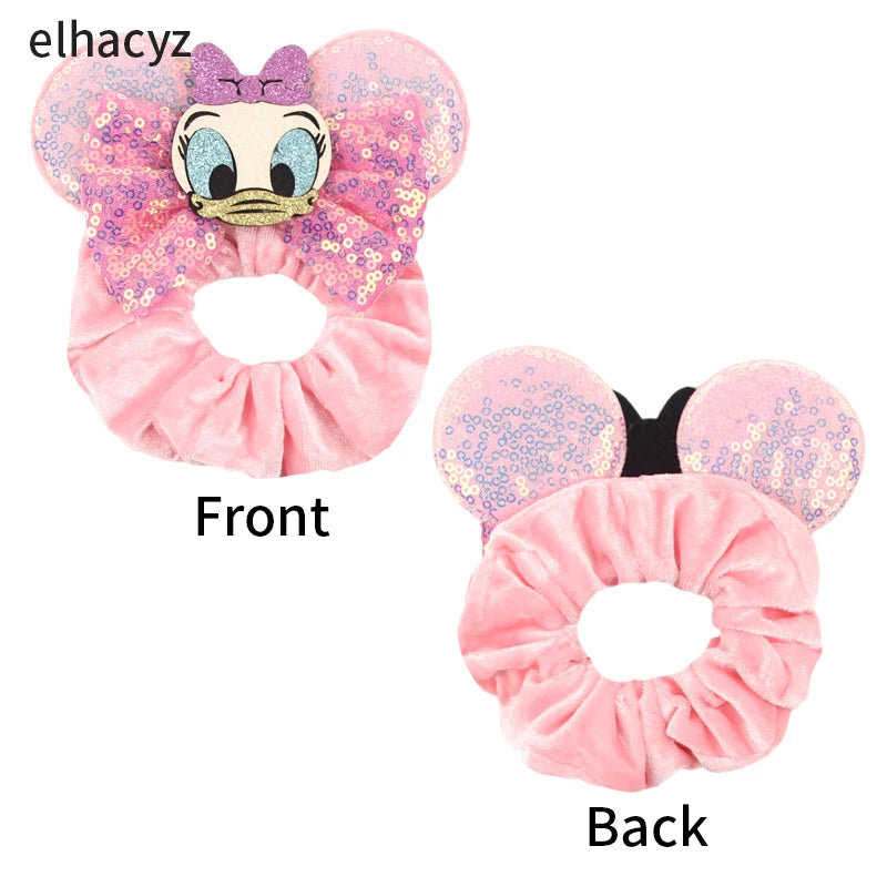 CowLost | disney-mouse-velvet-hair-scrunchies-hairband-for-girls |2