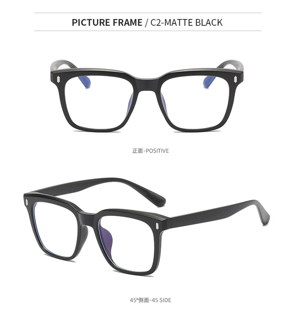 CowLost | uncategorized-vivibee-vintage-unisex-blue-light-blocking-square-eyeglasses |15