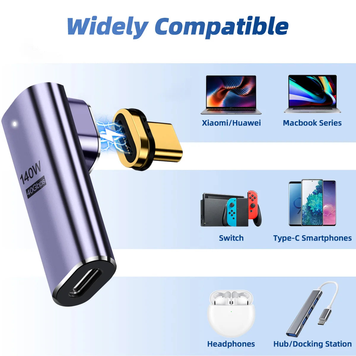 CowLost | product_id-usb4-thunderbolt-3-4-magnetic-type-c-male-to-female-adapter-40gbps-140w-fast-charging-8k-60hz-usb-c-converter-for-ipad-macbook |13