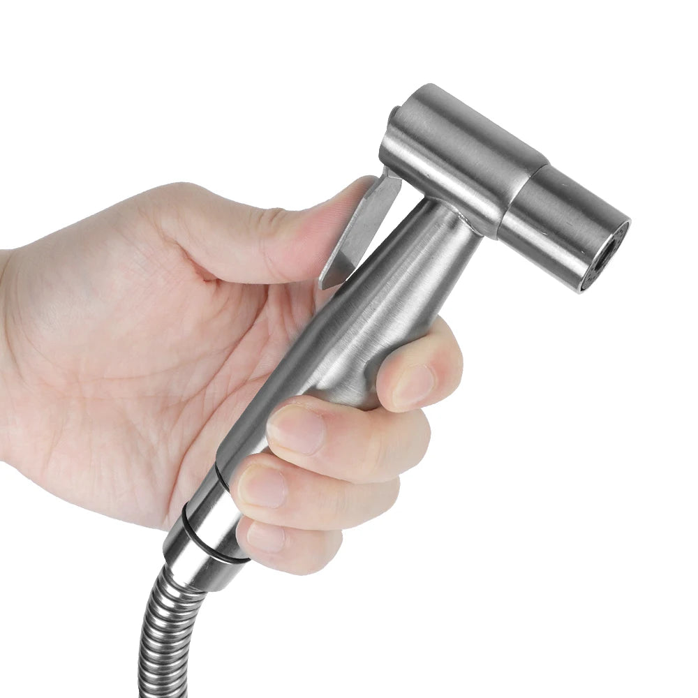 CowLost | shower-head-hand-bidet-faucet-bidet-sprayer-set-for-toilet-for-bathroom-hand-sprayer-self-cleaning-stainless-steel-handheld |8