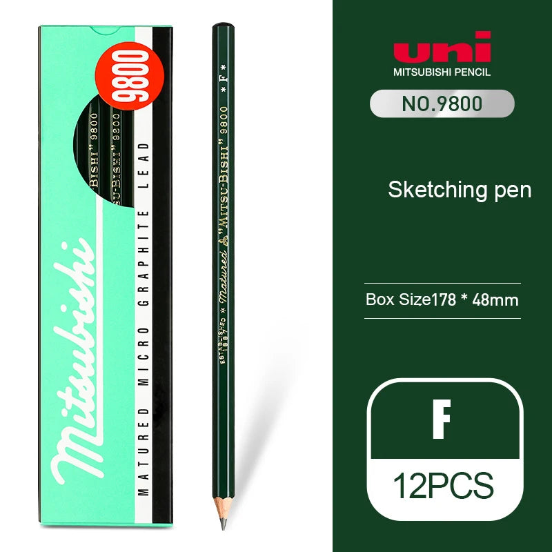 CowLost | product_id-uni-japanese-12pcs-9800-hb-14b-professional-sketch-pencil-set |26