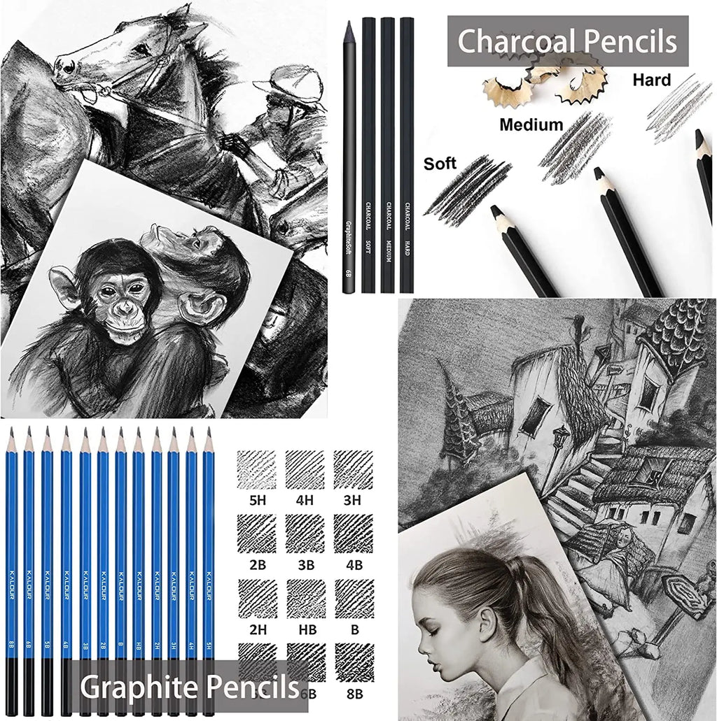 CowLost | art-pencils-product_id-96-piece-premium-drawing-pencil-set-with-72-colored-pencils-and-24-sketch-pencils-in-zippered-case |5