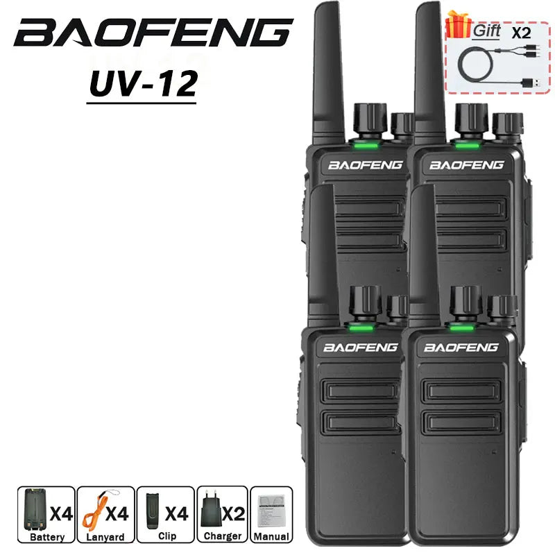 CowLost | mobile-phone-cases-baofeng-bd-v12a-mini-walkie-talkie-uhf-400-480mhz-noise-reduction-usb-c-charging |15