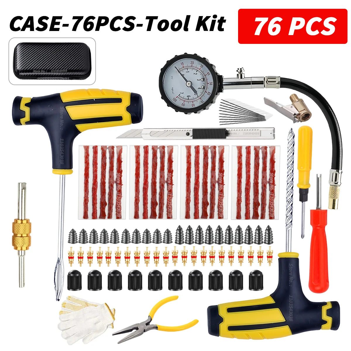 CowLost | car-tire-repair-kit-puncture-plug-tools |10