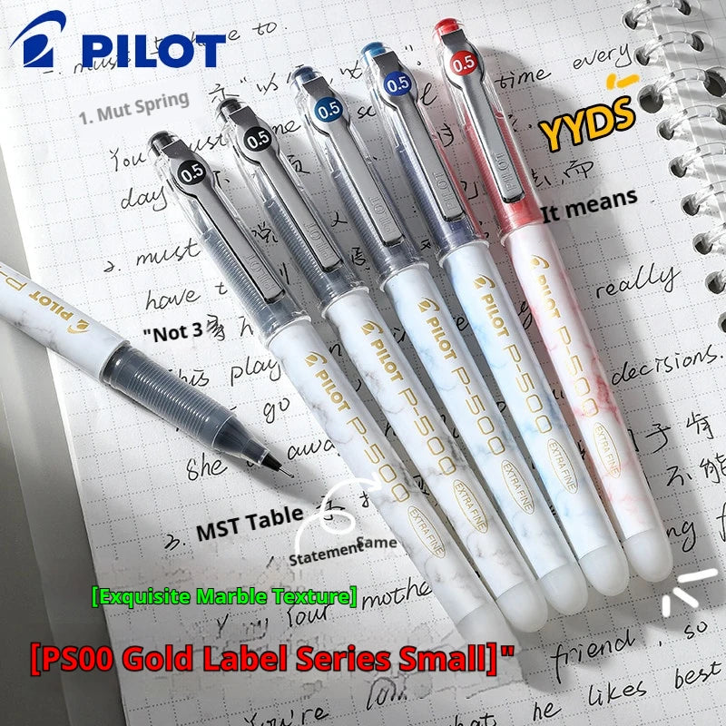 CowLost | product_id-pilot-p500-gold-series-0-5mm-gel-pen-6-colors-anti-smudge-marble-design-ideal-for-students-exams |1