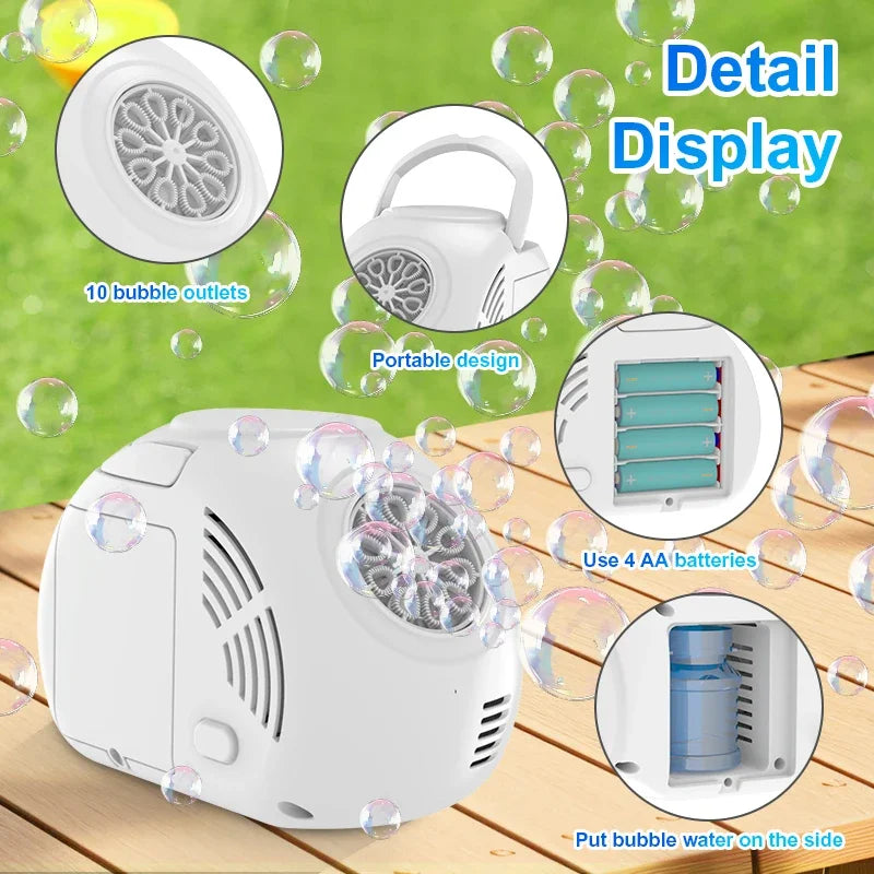 CowLost | product_id-portable-bubble-machine-toy-for-kids-outdoor-entertainment-wedding-birthday-gift-no-battery-needed |5