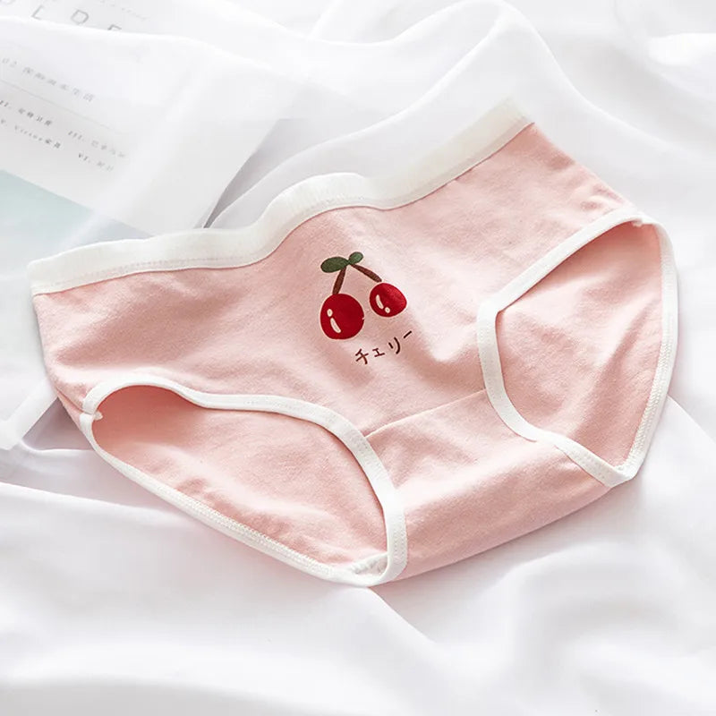 CowLost | product_id-ollymurscn-women-low-waist-cotton-briefs-cherry-print-m-xl |5