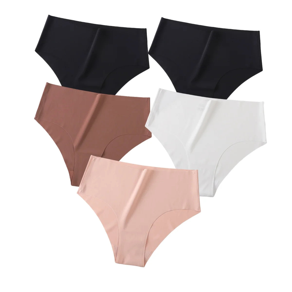 CowLost | product_id-5pcs-women-high-waist-seamless-breathable-briefs-xs-xl-pack |14