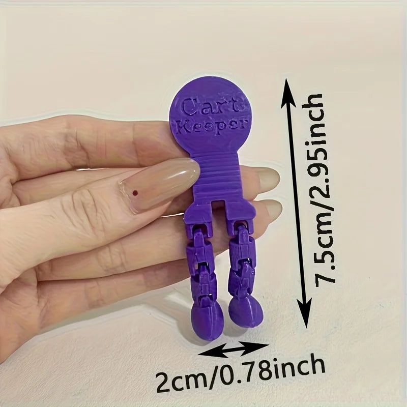 Creative Shopping Cart Keychain Token Supermarket Cart Unlock Tool Durable Plastic