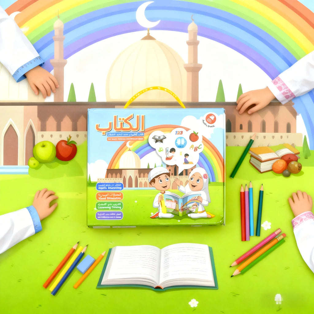 Islamic Electronic Learning Book for Kids Arab English Interactive Sound & Haptic Reading