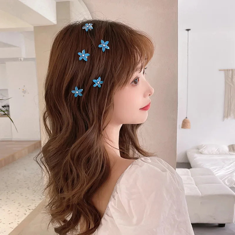 CowLost | 10pcs-set-hair-clip-braided-hair-small-flower |5