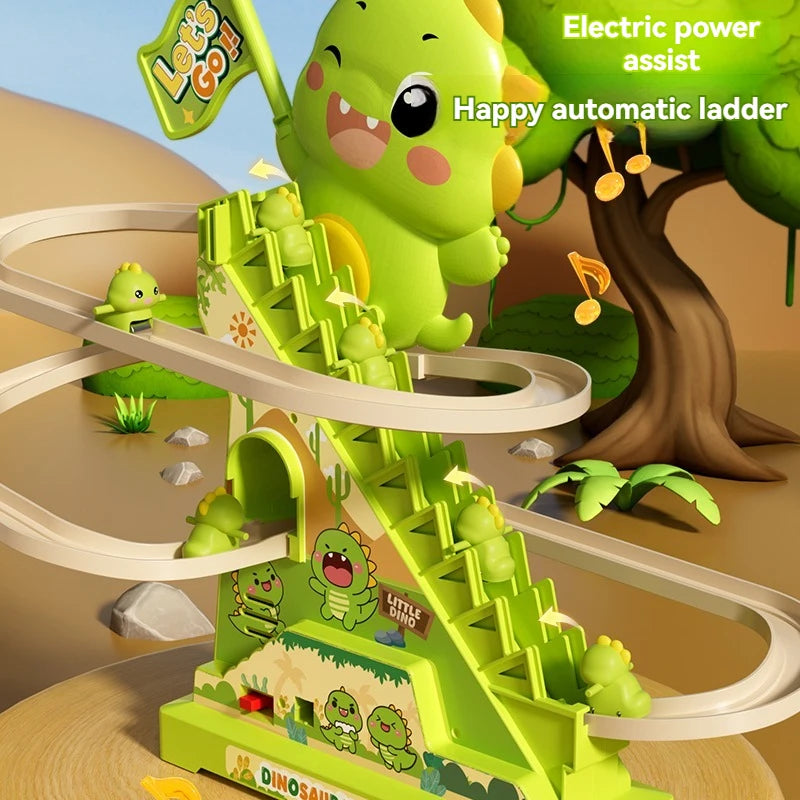 CowLost | product_id-stair-climbing-dinosaur-roller-coaster-toy-with-flashing-lights-and-music-interactive-parent-child-toy |3