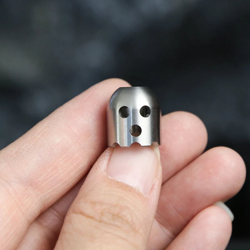 CowLost | product_id-ghost-shaped-stainless-steel-pendant-with-paracord-rope-stress-reliever-edc-toy |6