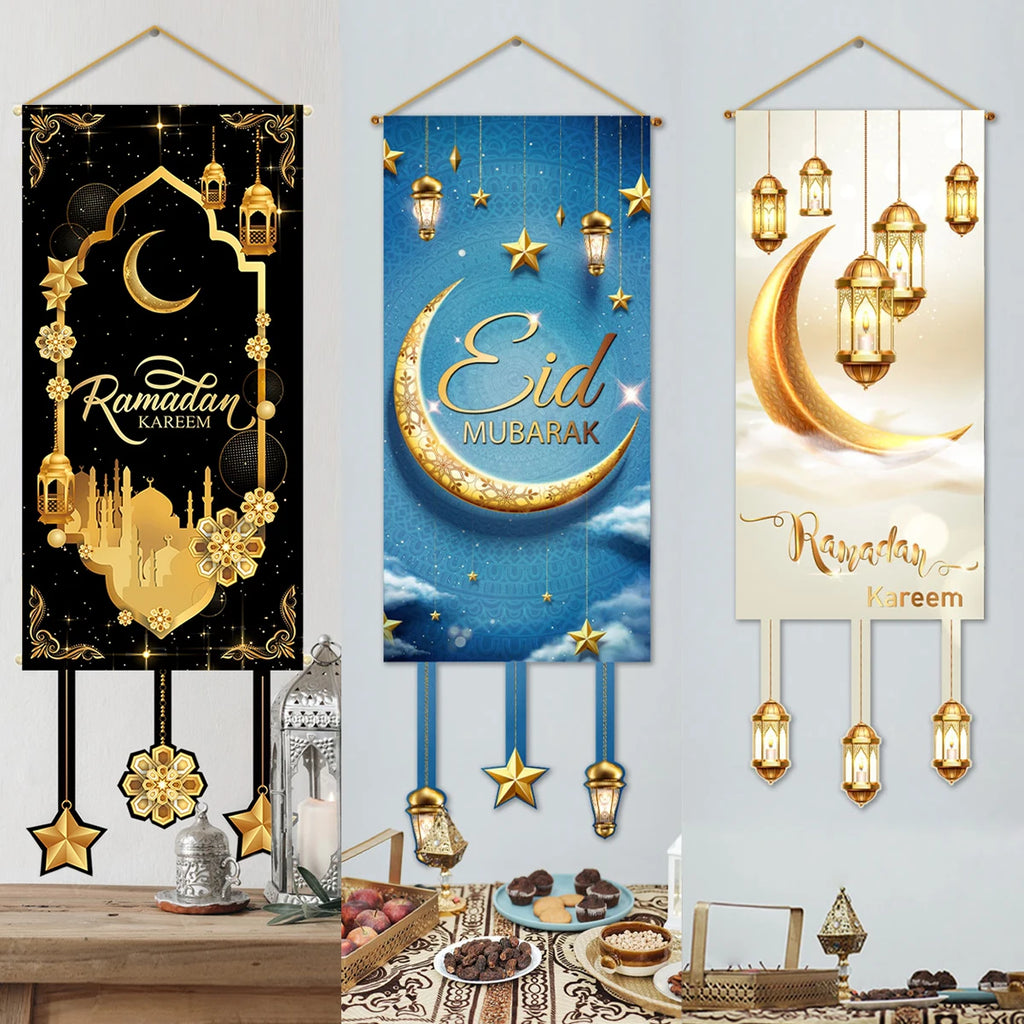 CowLost | ramadan-kareem-hanging-flag-ramadan-decoration |6