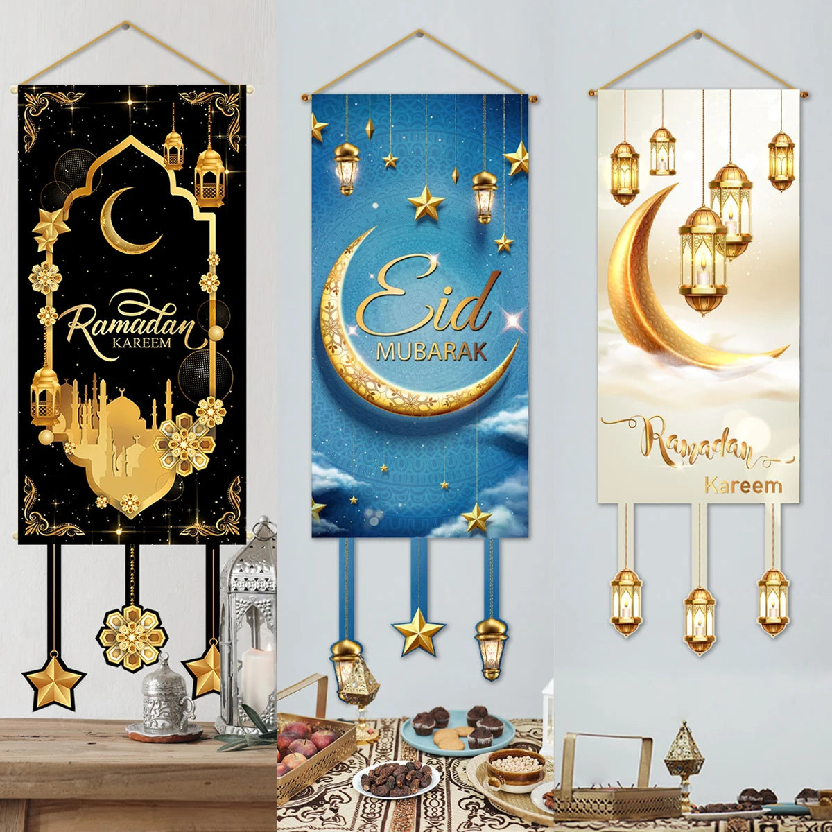 CowLost | ramadan-kareem-hanging-flag-ramadan-decoration |6