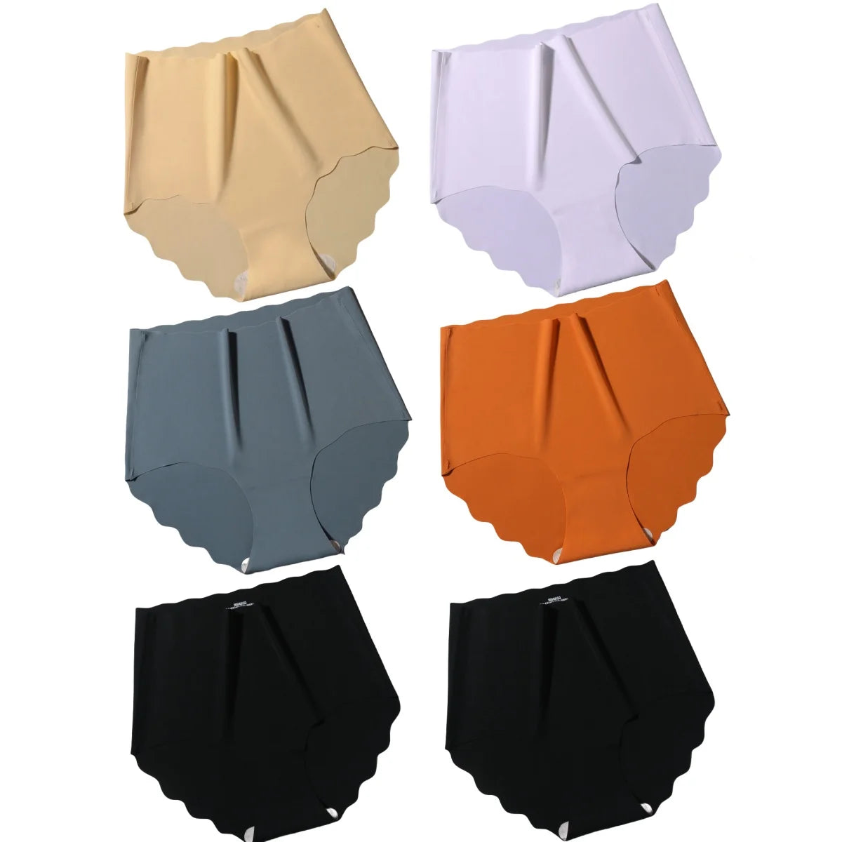 CowLost | product_id-6pcs-women-high-waist-seamless-ice-silk-briefs-m-xxl |18