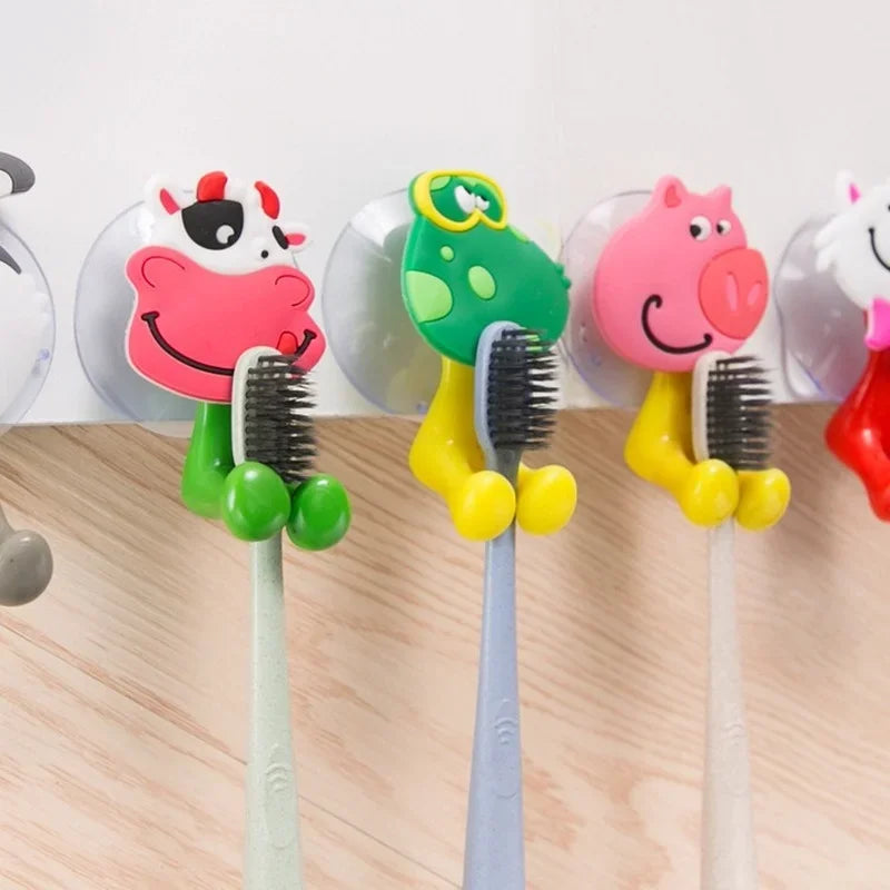 CowLost | multi-functional-silicone-toothbrush-holder-toothpaste-storage-rack |1