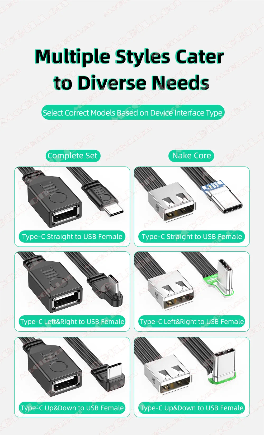 CowLost | product_id-flat-type-c-to-otg-usb-2-0-adapter-cable-90-male-to-female-for-phones-tablets-computers |8