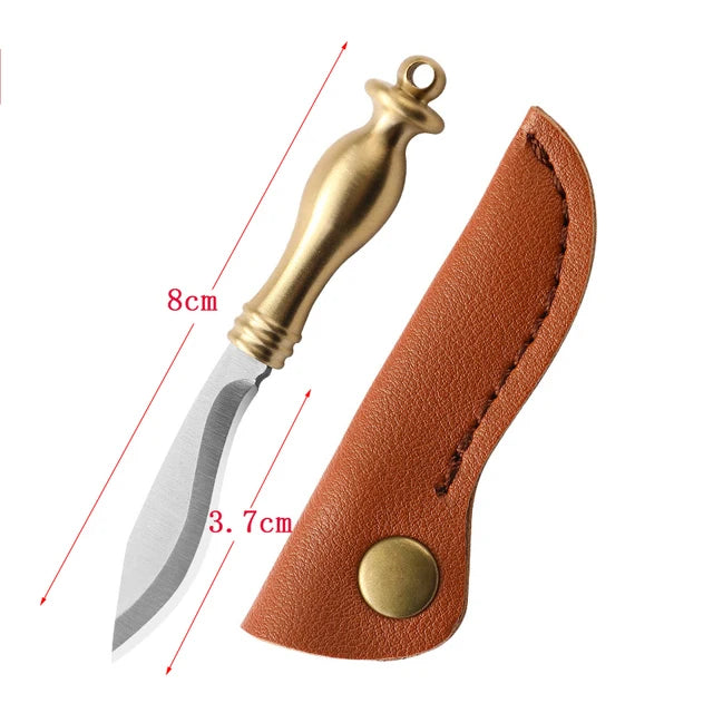 CowLost | activewear-pants-portable-mini-folding-knife-brass-color-wood-handle-stainless-steel-blade |58