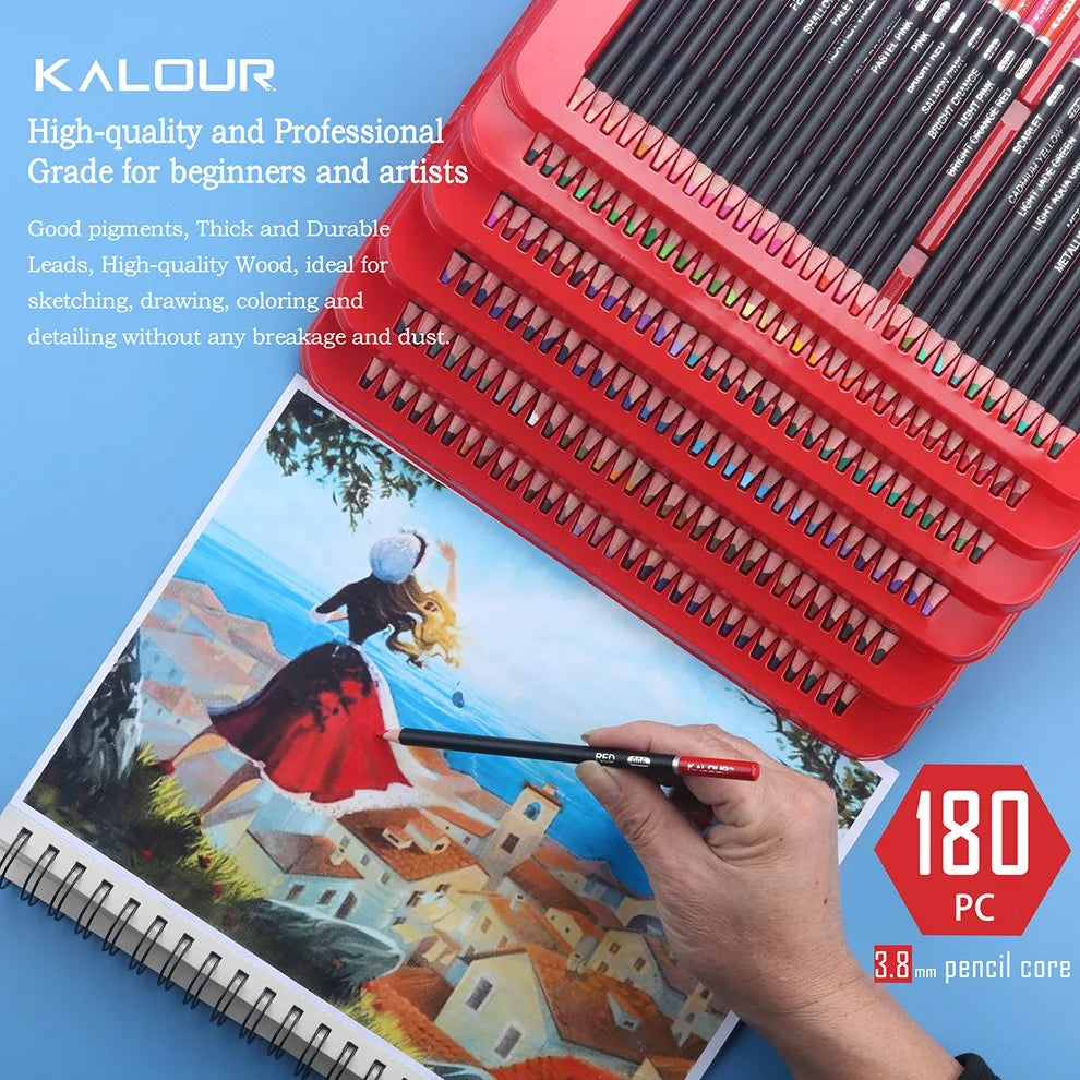 CowLost | product_id-kalour-180-colored-pencils-non-toxic-soft-smooth-lead-professional-drawing-sketch-set |7