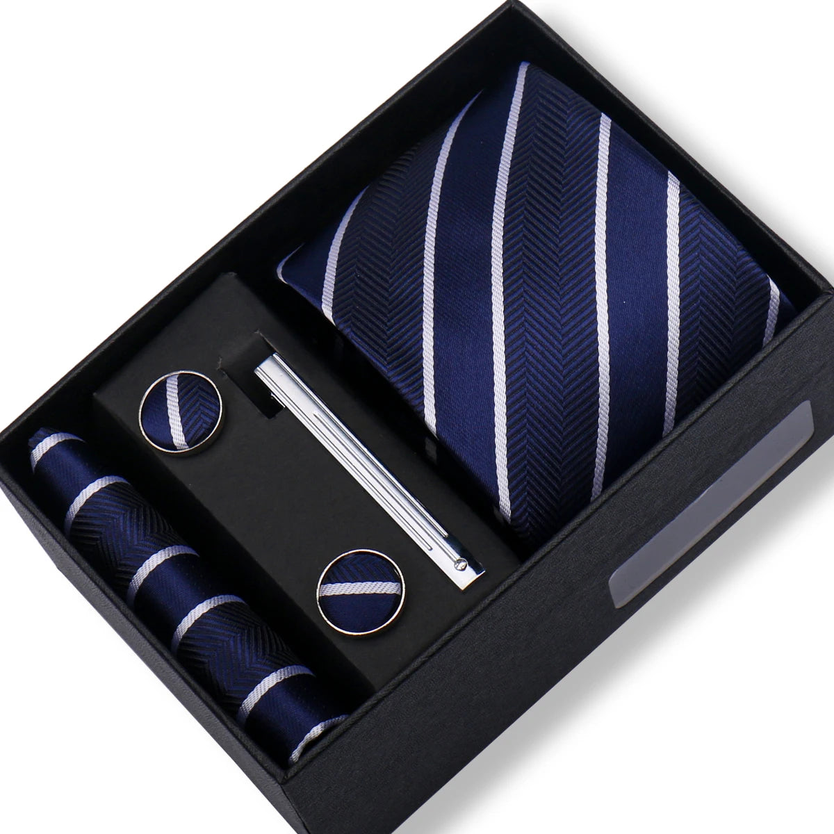 CowLost | tie-men-with-box-top-quality-business-ties-hanky-cufflink-set |70