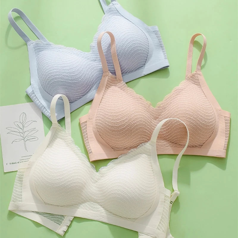 CowLost | product_id-lace-wireless-non-marking-bra-for-women-small-chest-anti-sagging-fixed-cup-beauty-back |1