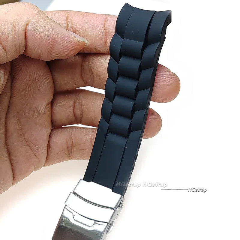 CowLost | product_id-silicone-rubber-watch-strap-band-with-deployment-buckle-16-26mm-curved-end-replacement |2