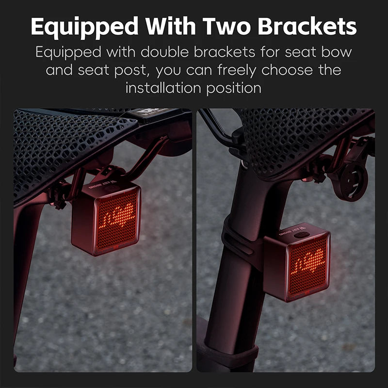 CowLost | sporting-goods-west-biking-diy-pixel-rear-bicycle-taillight-1100mah-long-battery-life |6