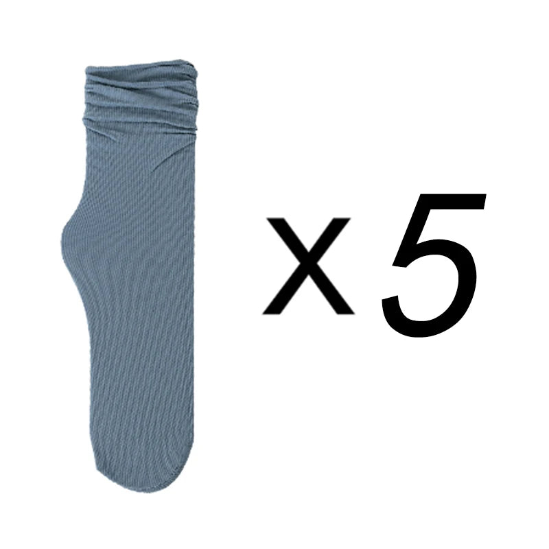 CowLost | 5-pairs-women-girls-summer-spring-thin-loose-socks-set |23