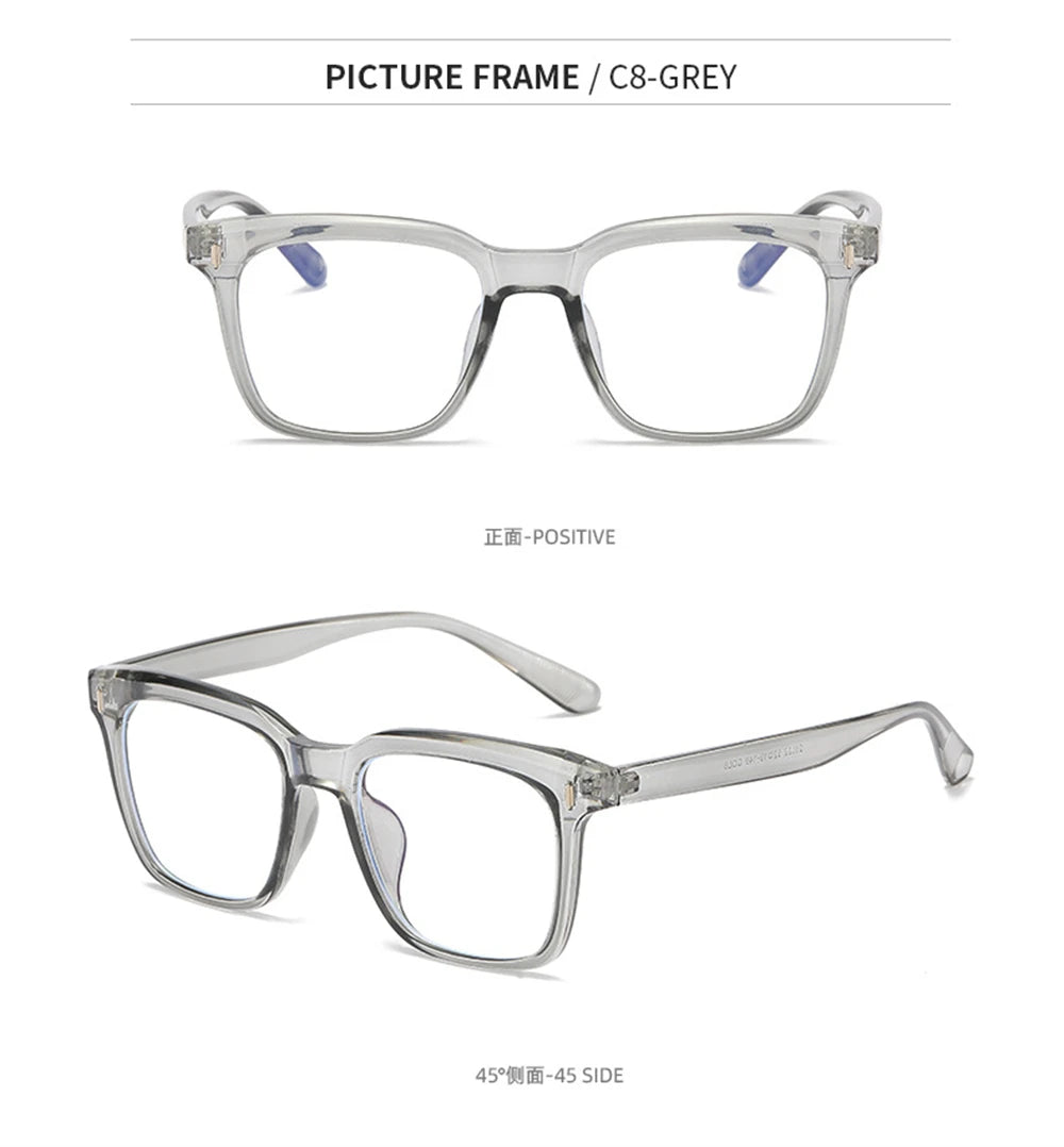 CowLost | uncategorized-vivibee-vintage-unisex-blue-light-blocking-square-eyeglasses |20
