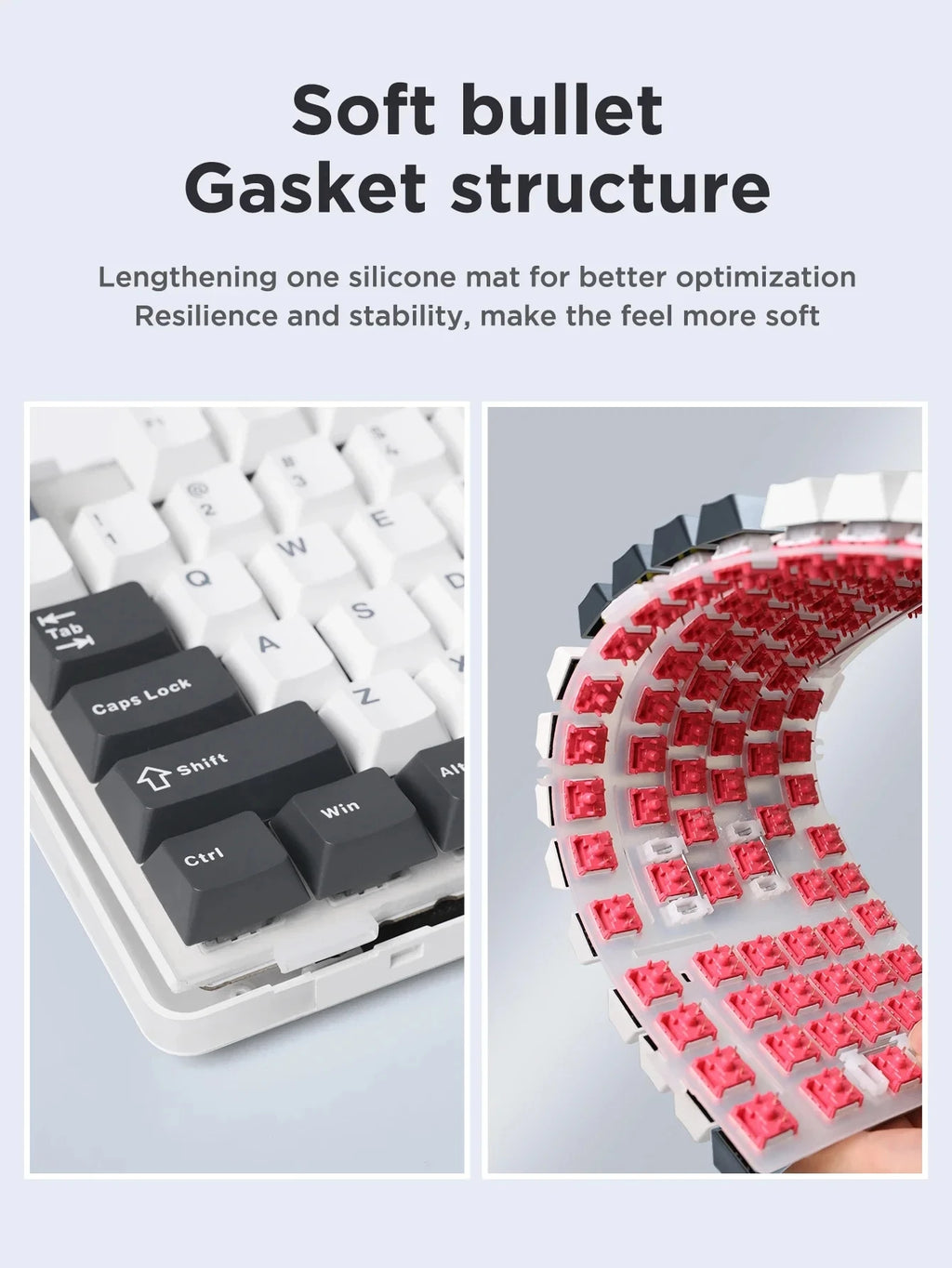 CowLost | aula-f87-pro-mechanical-keyboard-wired-2-4g-wireless-bluetooth-tri-mode-87key-8000mah |10