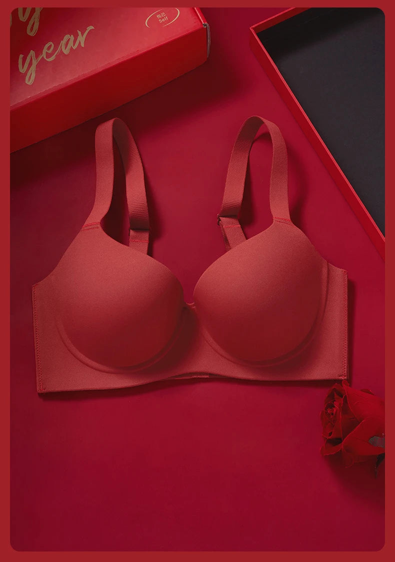 CowLost | fallsweet-plus-size-push-up-bra-for-women-seamless-bras-comfort-underwire-bralette-thin-cup-brassiere-bras-sexy-lingeries-femme |1