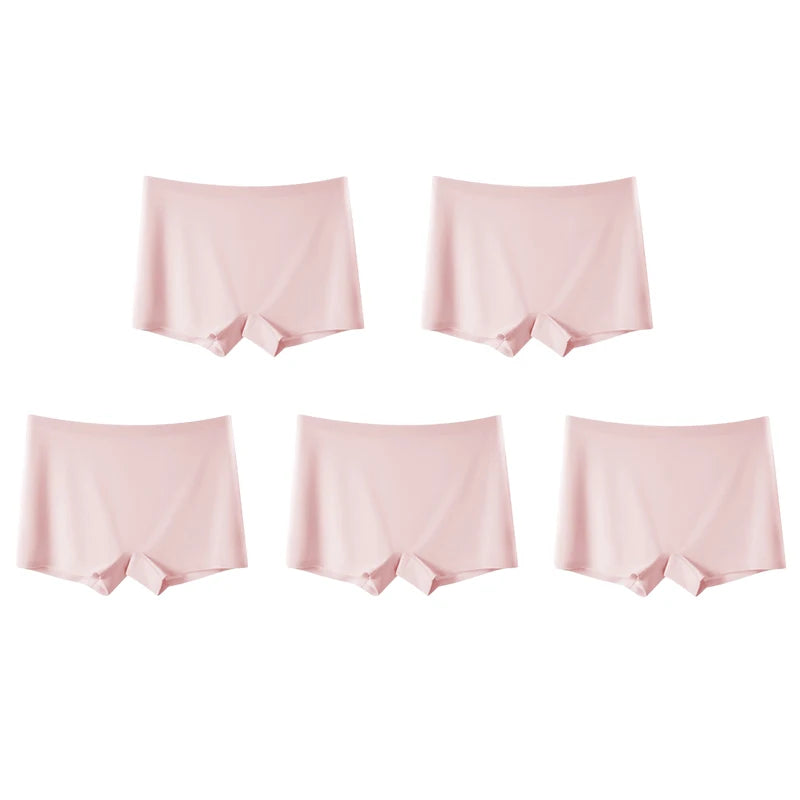 CowLost | product_id-fallsweet-5pcs-womens-seamless-mid-rise-boyshort-panties-for-daily-wear-sports |8