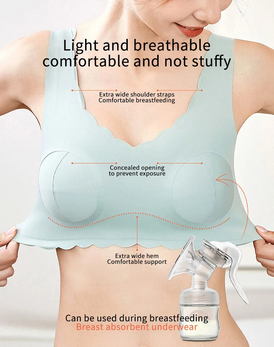 CowLost | product_id-women-s-wire-free-soft-nursing-bra-with-fixed-straps |9