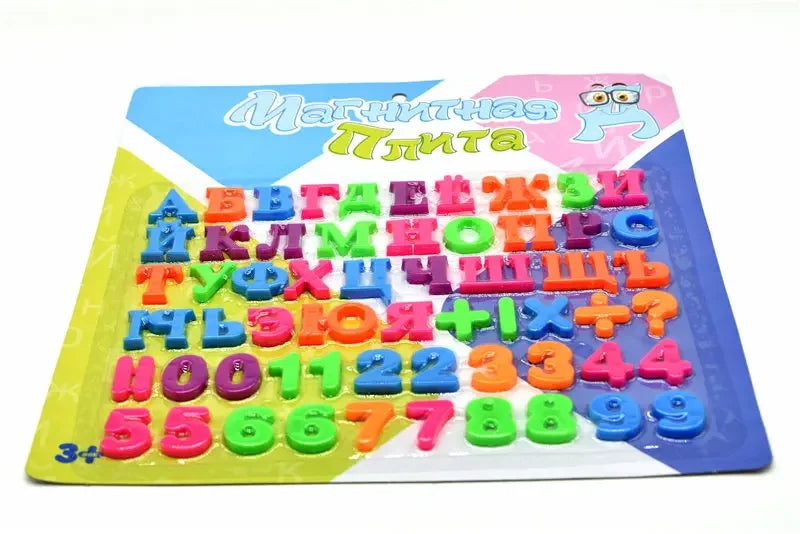 Russian Alphabet Magnetic Letters Fridge Magnets Educational Toy for Kids