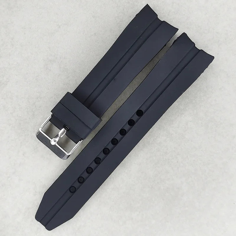 Soft Waterproof Silicone Watch Strap for Seiko & Rolex 22/24/26mm Replacement Bracelet