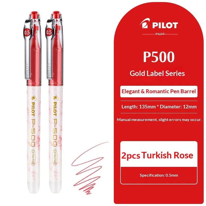 CowLost | product_id-pilot-p500-gold-series-0-5mm-gel-pen-6-colors-anti-smudge-marble-design-ideal-for-students-exams |38