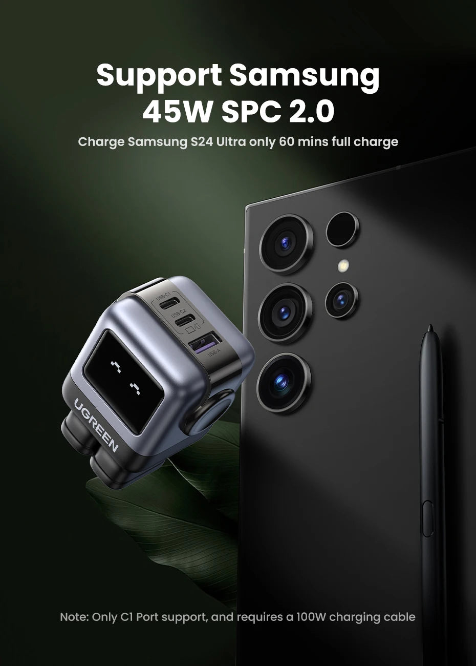 CowLost | ugreen-65w-30w-gan-charger-robot-design-pd3-0-fast-charger |16