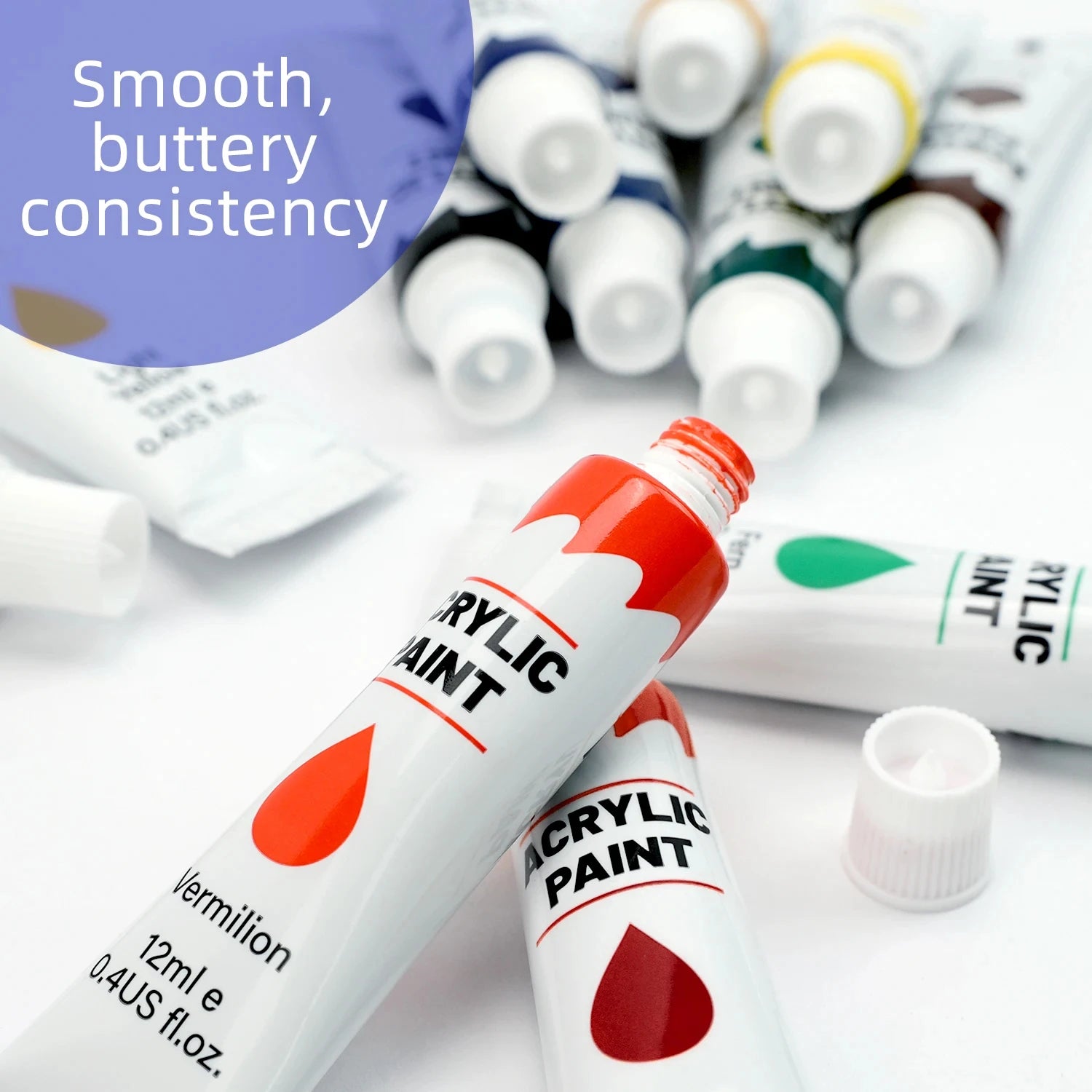CowLost | painting-canvas-product_id-acrylic-paint-set-12-24-colors-12ml-non-toxic-for-canvas-wood-fabric-glass-rock |12