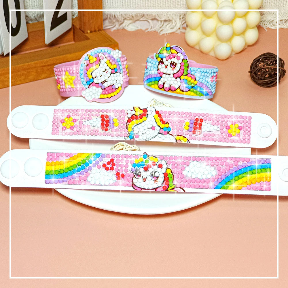 CowLost | product_id-diy-childrens-diamond-drawing-bracelet-kit-with-eva-wristband-gift |15
