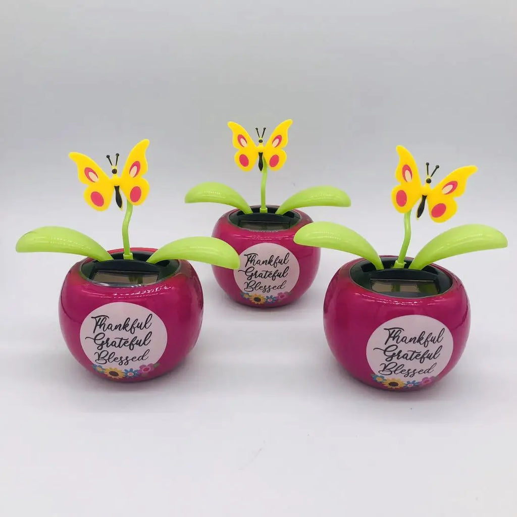 CowLost | solar-automatic-swing-solar-flower-car-ornaments |5